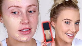 Huda Beauty FAUX FILTER FOUNDATION Review  Lauren Curtis [upl. by Eisak]