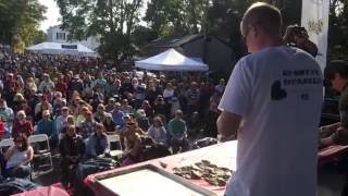 Raw video Shucking competition finals at Wellfleet Oysterfest 2016 [upl. by Narok]