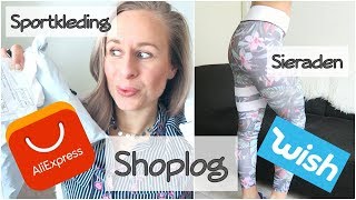 Shoplog AliExpress en Wish  Sportkleding Try On [upl. by Retrac]