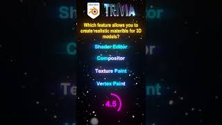 Blender Trivia Which feature allows you to create realistic materials [upl. by Lal]
