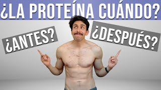 PROTEÍNA 🤷‍♂️ ¿ANTES de ENTRENAR O ¿DESPUÉS de ENTRENAR [upl. by Anemolif307]