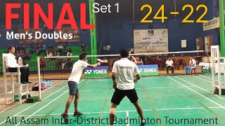 Nice Angle॥FINALMens Doubles॥Nibir ampSubhakar VS Sangramamp Suraj॥InterDistrict Badminton Tournament [upl. by Harden]