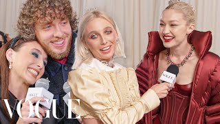 9 Minutes of Emma Chamberlain Interviewing 51 Celebs at the Met Gala  Vogue [upl. by Aneehta]