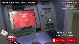 Ehliyet Sınav Harcı ATM den Nasıl Yatırılır [upl. by Tnomed185]