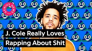 J Cole Really Loves Rapping About Shit  Genius News [upl. by Wolfgang]