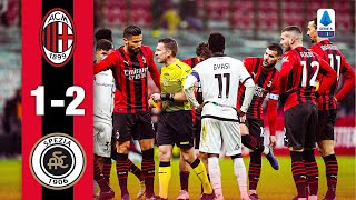 Leão scores but Spezia win at the death  AC Milan 12 Spezia  Highlights Serie A [upl. by Nishom]