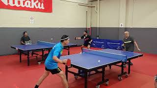 2024 sndtta table tennis div one Peter Lin vs Clement Siu set two penholders war [upl. by Gwynne40]