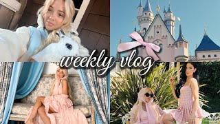 weekly vlog disneyland love tea party amp QUITTING YOUTUBE [upl. by Ahsyak]