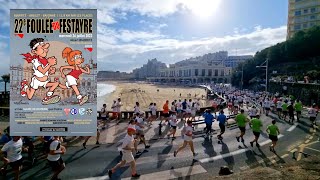 La Foulée du Festayre 2023 à Biarritz course des fêtes de Bayonne [upl. by Tiertza770]