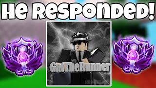 🗿  Gat The Runner’s Response To The BCA Drama Roblox Bedwars [upl. by Nyletac14]