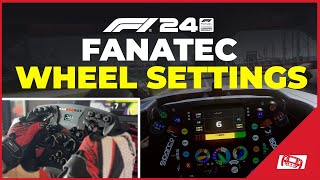 F1 24 Fanatec Wheel Settings Best Force Feedback [upl. by Adnicaj]