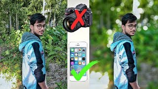 Make Mobile Photo Like DSLR  Background Blur Tutorial In Hindi  Dslr Blur Editing [upl. by Harwill]