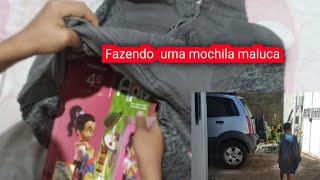 como fazer uma mochila maluca para gincana do colégio brasil  dicas [upl. by Tarrance]