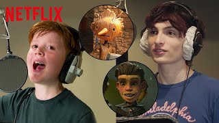 In the Booth with the Cast of Guillermo del Toros Pinocchio  ﻿Netflix [upl. by Politi624]