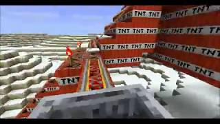 Minecraft  Rollercoaster and TNT City EXPLOSION [upl. by Enej]