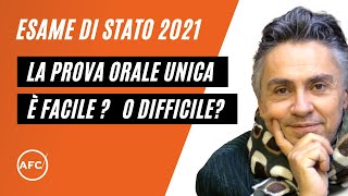 La prova orale unica dellesame di stato è facile o difficile [upl. by Rebeka287]