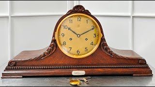 Vintage Art Deco Junghans BIM BAM Chime Mantel Clock  Item 2720  Adelaide Clocks [upl. by Algernon]