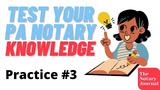 Pennsylvania Notary Test Practice Questions 3 [upl. by Ennaeel661]