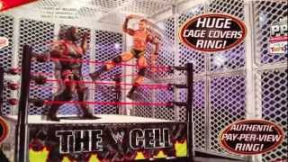 WWE ACTION INSIDER The CELL playset TRU exclusive review Mattel ring quotgrims toy showquot [upl. by Pollitt]