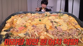 마라탕 가격만 10만원 토핑 이것저것 넣다가 다 넣어버렸습니다🤤 [upl. by Rosy]