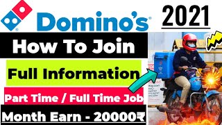 🙏Dominos Jobs  Part Time Job  Full Time Job  Delivery Boy Jobs  Dominos Me Job Kaise Kare  Job [upl. by Fairweather352]