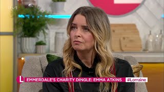 Emma Atkins Plays Charity Dingle In Emmerdale On Lorraine 13032024 [upl. by Norby]