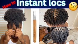 DetailedHow to get instant locs on short men hair‼️ [upl. by Barton]