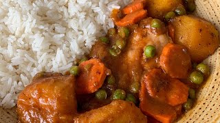 Receta rápida de Estofado de pollo [upl. by Damicke]