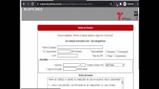 Como solicitar seu bilhete único pela internet [upl. by Namsu]