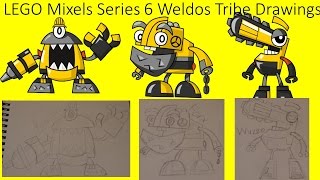 LEGO Mixels Series 6 Weldos Tribe Drawings [upl. by Matuag]