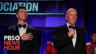 WATCH LIVE Biden attends 2024 White House Correspondents Dinner hosted by Colin Jost [upl. by Sib179]