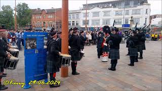 The Pipes amp Drums of the Seaforth Highlanders [upl. by Yreffeg]