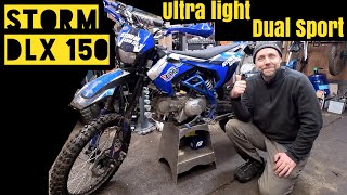 Ultra light dual sport Amazon X pro Storm 150 DLX motorcycle upgrades [upl. by Aiker]