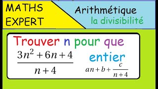 MathsExpertArithmétique et divisibilité Trouver n pour que 3n²6n4n4 soit un entier [upl. by Addiego]