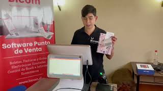 Como emitir una Boleta Electrónica con Bicom Punto de Venta [upl. by Yeltrab]