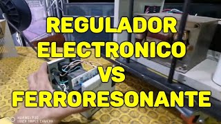 Regulador de voltaje Electronico VS Ferroresonante [upl. by Hsetih]