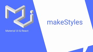 React amp Material UI 3 makeStyles [upl. by Zendah]