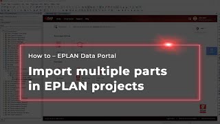 EPLAN Data Portal Import [upl. by Potts]