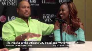 Chatting with The Neelys at the Atlantic City Food and Wine Festival [upl. by Auqined]