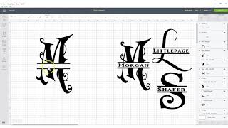 Create Split Letter Monogram Font Free [upl. by Jessie]