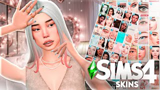 MEGA PACK DE SKINS E DETALHES DE PELE  the sims 4 🌷 [upl. by Ibrek]