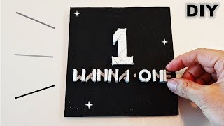 KPOP Wanna One LOGO with styrofoam 워너블 모여라워너원 로고 스티로폼으로 만들기 Foam Art [upl. by Okime]