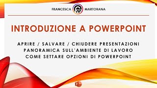 PowerPoint  Tutorial 1 Le basi di Microsoft Office PowerPoint [upl. by Wandie]