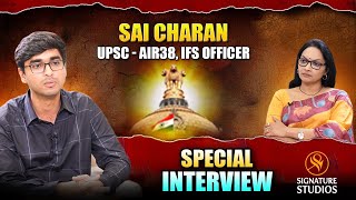 SAI CHARAN REDDY  IFS  AIR38  FULL INTERVIEW  JOURNALIST ANJALI  Signature Studios [upl. by Annaear]