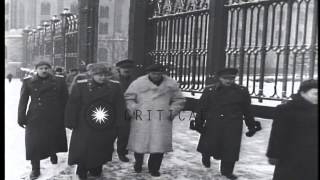 British Field Marshal Bernard Montgomery and Soviet Premier Joseph Stalin meet inHD Stock Footage [upl. by Yttak]