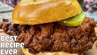 Delicious Nashville Hot Chicken Sandwich [upl. by Myrna]