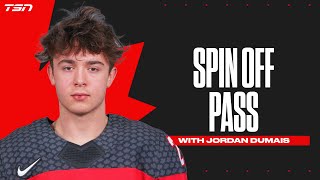 Jordan Dumais teaches the spin off pass drill  Team Canada Skills [upl. by Glenden]