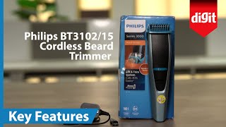 Philips BT310215 Cordless Beard Trimmer Key Features [upl. by Anallese301]