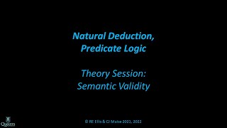 Logic58aSemanticValidity [upl. by Cheslie]