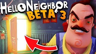 WHAT IS IN THE NEIGHBORS NEW BASEMENT UNLOCKING MORE NEW SECRETS IN HELLO NEIGHBOR BETA 3 [upl. by Rebe]